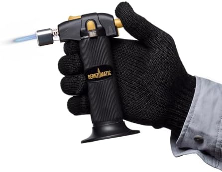 Bernz-O-Matic ST2200T Micro Flame Butane Torch Kit, Small, Black | Small Torch for Creme Brulee, Kitchen Cooking, Soldering & Jewelry Repair | Portable Mini Torch Lighter