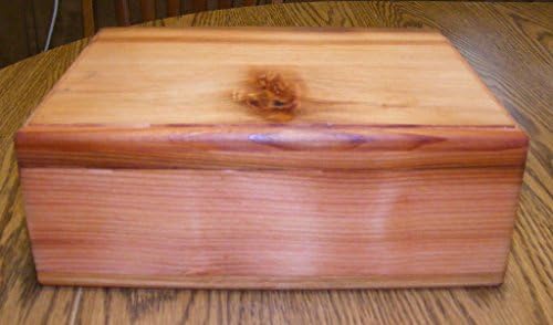 Steve's Gift Shoppe Large Cedar Keepsake and Treasure Storage Box - Size 14 x 7 x 6 Inches