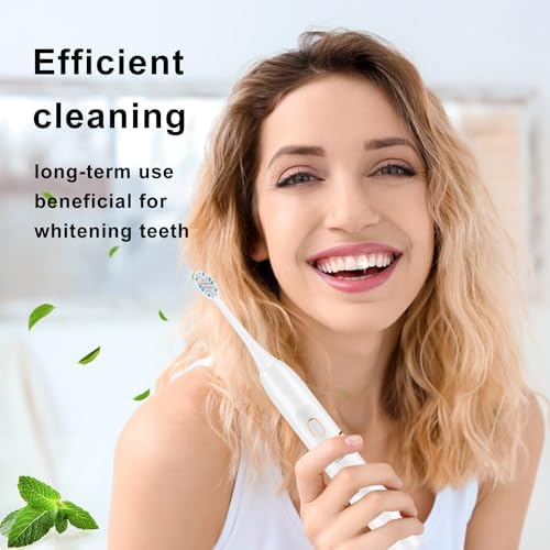 kingheroes Electric Toothbrush Set, Comes with 8 Brush Heads & Travel Case, 4 Modes with 2 Minutes Built in Smart Timer, One Charge for 60 Days