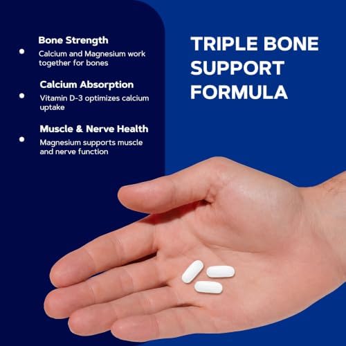 GNC Calcium Plus Magnesium & Vitamin D-3 1000mg, Strong Bones, 180 Count
