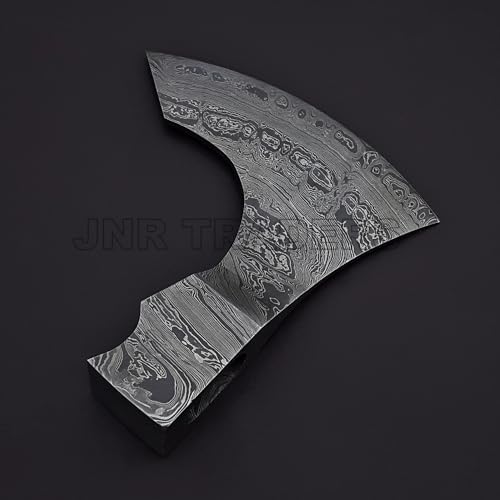 Axe Head Handmade Damascus Viking Hatchet Axe Bearded Camping Wood Cutting Chopping Splitting Axe Medieval Battle Axe Head Ax-2039