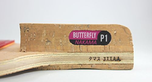 Butterfly Nakama P1 Japanese Penhold Table Tennis Racket - Nakama Series - Our Most Popular Rubber of All Time and Carbon Fiber Power - Recommended
