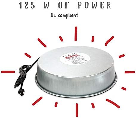Harris Farms Heated Poultry Drinker Base for Chicken Waterers & Coops