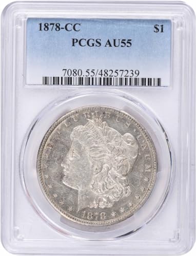 1878 CC Morgan Dollar PCGS AU55
