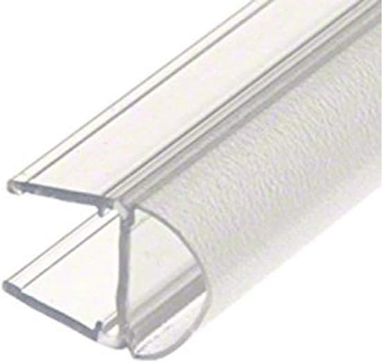 Gordon Glass Co Translucent Vinyl Bulb Seal for 3/8" (10mm) Glass - 84 in Long | Shower Door U-Channel with Soft Bulb Seal for 3/8" Glass