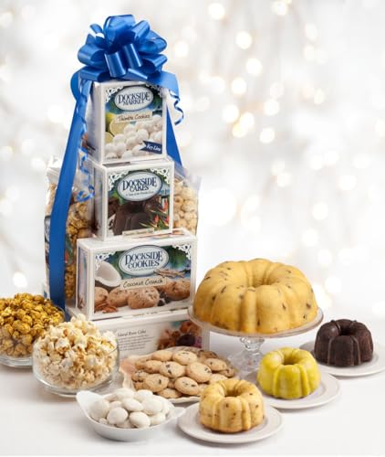 Dockside Market Banana Nut Bundt Cake - Tropical Fruit Cake Dotted with Crunchy Chopped Pecans. Perfect Gourmet Gift for Gift Baskets, Birthdays, Parties - 24 oz