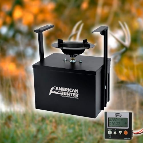 American Hunter Digital Spin Kit Durable Metal Easy-Setup Deer Wild Game Hunting Attraction Automatic Feeder & Timer
