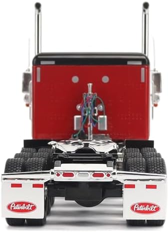 1:32 Scale Peterbilt Model 589 131-inches-BBC 58-inches-Sleeper Tridem-Axle Legendary Package Truck Tractor (Legendary-Red Color) - Transport Series