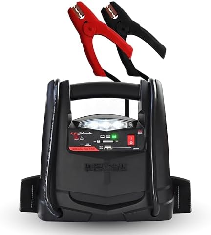 Schumacher Electric 1200A Lithium Car Battery Jump Starter and Power Station, 4-in-1 Solution, 150-PSI Air Compressor, 2.4A USB Charging