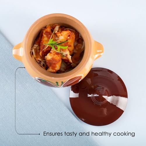 Borisov Stewing Ramekin Clay Pots for Cooking, Dutch Oven Pot With Lid, Cooking Pot, Earthenware Pot, Stockpot with Lid