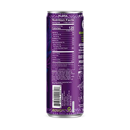 Sambazon, Energy Drink Single Organic, 12 Fl Oz
