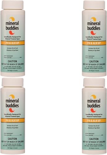 Mineral Buddies® Hot Tub pH and Alkalinity Spa Up 8oz – 6 Pack - for Hot Tubs and Spas - pH and Alkalinity Increaser – 3lbs