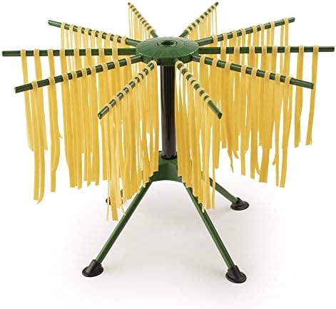 Fante's Collapsible Pasta Drying Rack, for Drying Spaghetti Fettuccine Angel Hair Linguini and Long Homemade Noodles