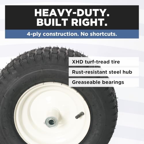 Scenic Road 16" XHD 4-Ply Turf Replacement Wheelbarrow Wheel (SRWT)