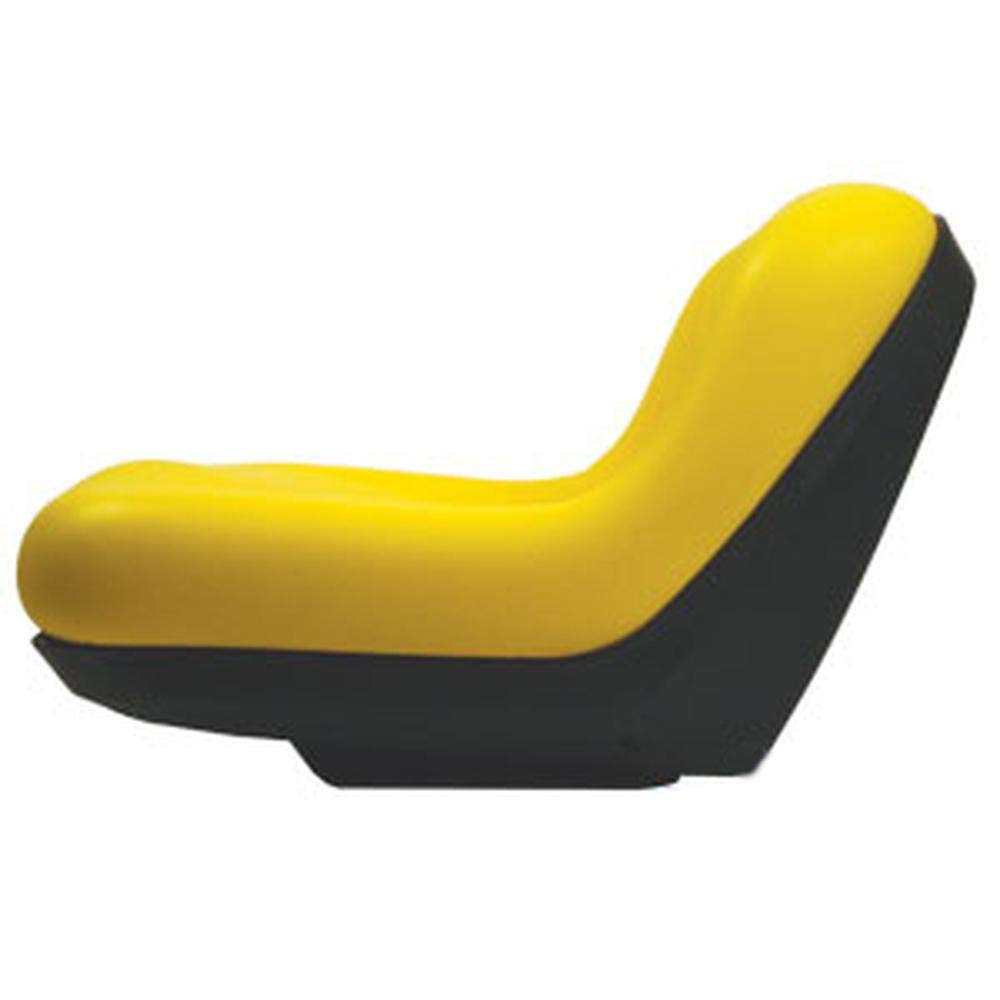 GY20495 Yellow Mid Back Lawn Tractor Seat Fits John Deere L100 L110 LA100