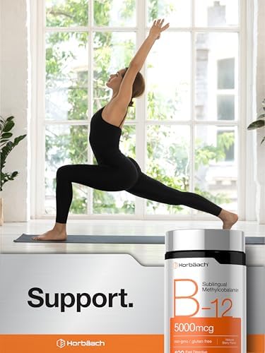 Horbäach B12 Vitamin 5000 mcg | 120 Fast Dissolve Tablets