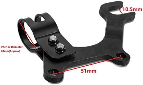 BlueSunshine 1 PCS 20/31.8mm Adjustable MTB Bike Disc Brake Bracket Converter Frame Adapter Mounting Holder