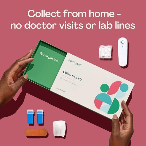 Everlywell Heart Health At-Home Lab Test for Women and Men, Measures Cholesterol, Triglyceride and HbA1c Levels, Accurate Blood Analysis