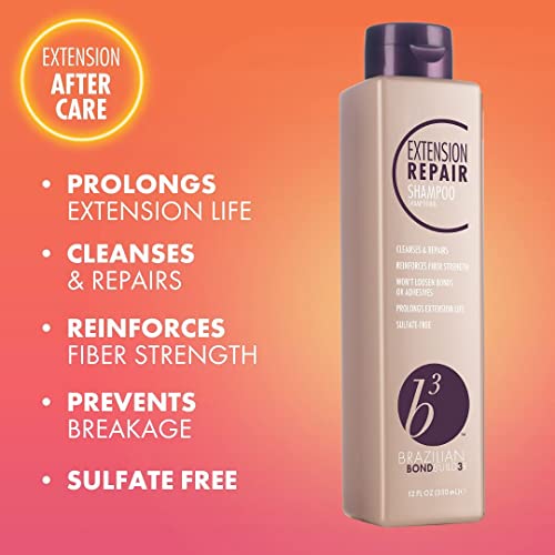 B3 Brazilian BondBuilder Extension Repair Shampoo, Gentle & Purifying