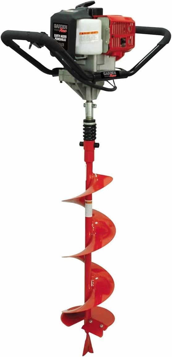 GardenTrax Earth Auger Combo 43cc 2-Cycle with 8'' Auger Bits Gas Powered Post Hole Digger