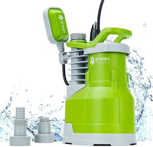 Green Expert 3/4HP Submersible Sump Pump Max 4000GPH High Flow Adjustable Float Switch Manual Automatic for Easy Water Removal in Pool Hot Tub