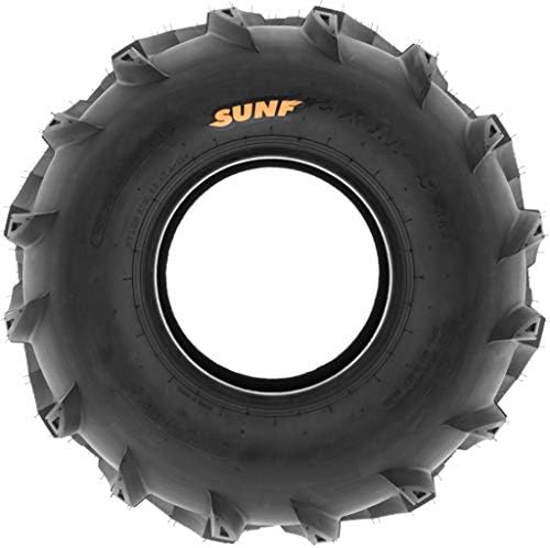 Set of 2 SunF A024 22x11-9 ATV UTV Mud/Trail Tires, 6-PR, Deep Directional Tread