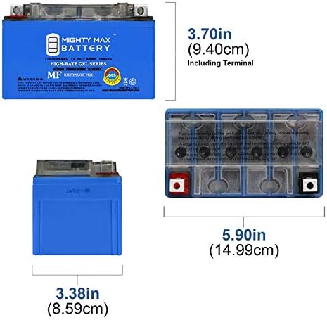 Mighty Max Battery YTX4L-BS GEL - 12 Volt 3 AH, GEL Type, 50 CCA, Rechargeable Maintenance Free SLA AGM Motorcycle Battery