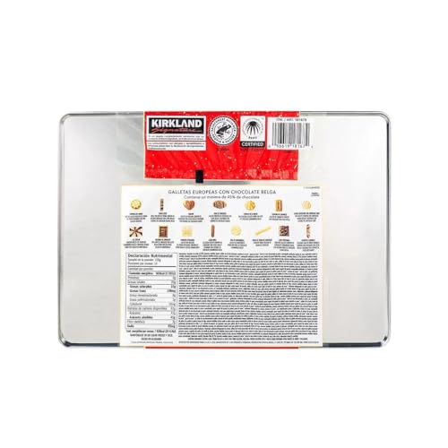 European Cookies Kirkland Signature with Belgian, Chocolate, 49.4 Oz