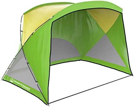 Beach Tent - Sun Shelter for Shade with UV Protection and Water-Resistant Coating for Sports Events and More with Carry Bag by Wakeman Outdoors