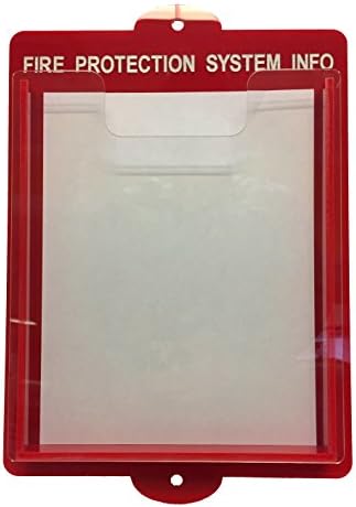 Fire System/Alarm Documents Box - 14" x 11" Acrylic Fire Document Holder