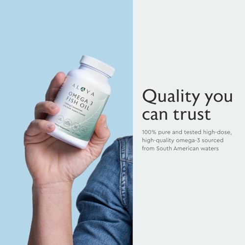Alaya Naturals - Omega 3 Fish Oil, 1000 mcg, 60 Softgels, Non-GMO, No Fishy Aftertaste