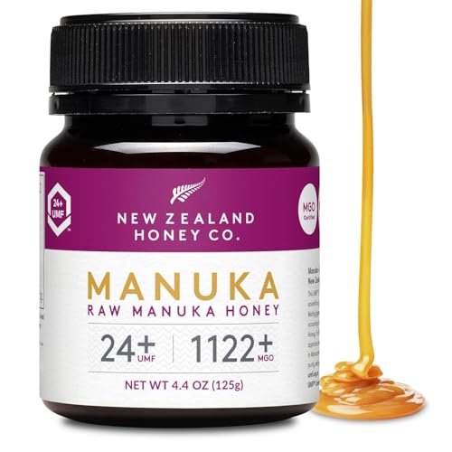Raw Manuka Honey UMF 24+ MGO 1122+, UMF Certified, 3rd Party Tested, 8.8oz