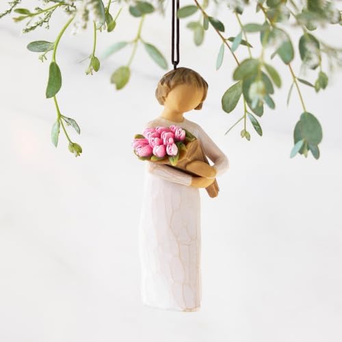 Willow Tree Holy Family, Sculpted Hand-Painted Hanging Ornament | Sentimental Keepsake Gift for Loved Ones, Cast from a Susan Lordi Original Carving, Cast Resin, Ready to Hang