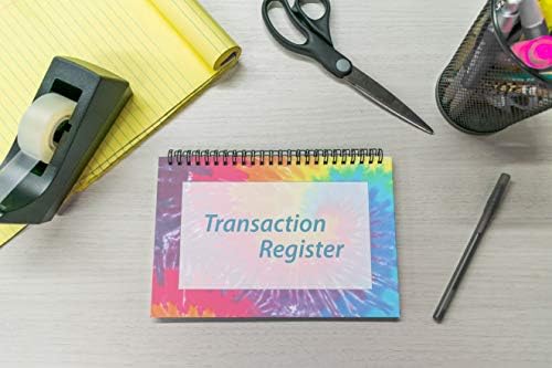 Side Spiral Bound Tie Dye Checkbook/Transaction Register