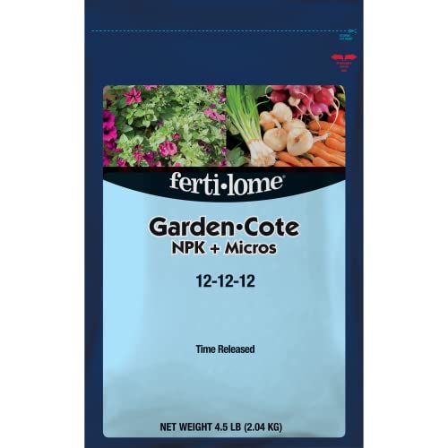 Fertilome (12141) Garden Cote Fertilizer 12-12-12 Slow Release, 4.5 lb