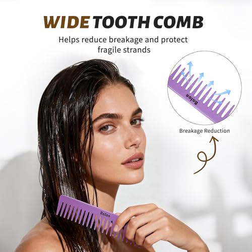 Hair Brush for Men and Women, 4Pcs Brush and Comb Set Detangling All Hair