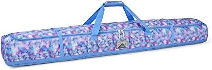 High Sierra Padded Ski Bag for Single Pair of Skis, Black, Up to 6 Feet