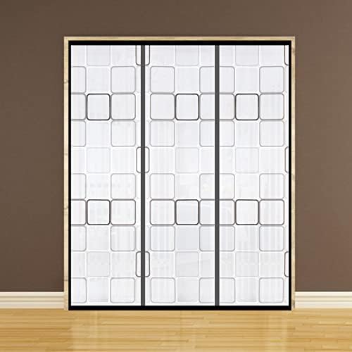 Insulated Door Curtain, Thermal Magnetic Self-Sealing EVA Door Screen Winter Stop Draft Keep Cold Out Door Cover for Kitchen, Bedroom