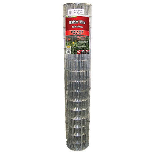 YARDGARD 2 in. x 4 in. Mesh Welded Wire Fence Roll, 36 in. x 100 ft., 14-Gauge Galvanized Steel Fence for Animal Enclosures, Garden Protection and Property Fencing, Rabbit Control an Utility Fence