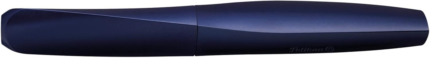 Pelikan Twist Fountain Pen with 1 Ink Cartridge, Medium Nib, Silver, Boxed (947101)