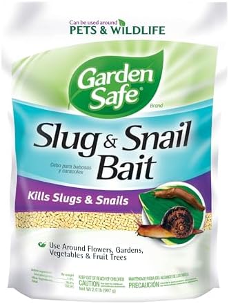 Garden Safe Slug & Snail Bait Granules, Kills Slugs & Snails, 2 Lb | Kills Slugs & Snails, For Lawns, Gardens & Greenhouses, Can Be Used Around Pets & Wildlife, Contains Iron Phosphate