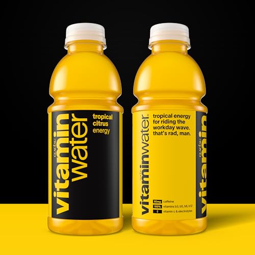 vitaminwater Refresh Tropical Mango, Flavored Water Beverage Bottles, 20 fl oz, 12 Pack