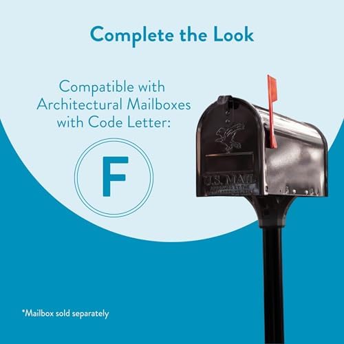 Architectural Mailboxes Coolidge Galvanized Steel Mailbox Post, Compatibility Code F, 7511B-10