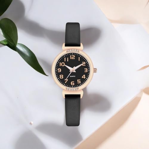 NUOVO Women's Silicone Sports Watch - Crystal Accented Leather Strap Analog Display