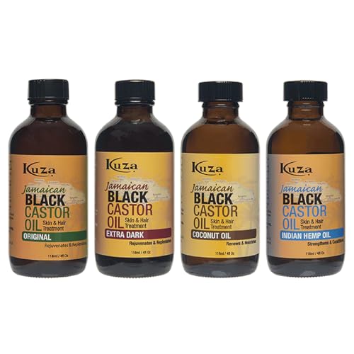 Kuza Jamaican Black Castor Oil Skin & Hair Treatment - Extra Dark, 4 fl oz