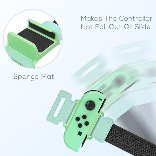 YUANHOT Adjustable Wrist Bands for Switch Joy-Con, Dance Workout, 2 Pack