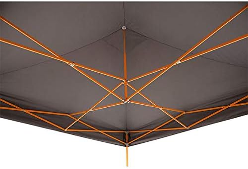 E-Z UP Vantage Instant Shelter Canopy, 10' x 10', Steel Gray Powder-Coated Steel Frame with Wide-Trax Roller Bag & 4 Piece Spike Set, Black