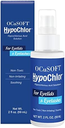 OCuSOFT HypoChlor Spray - Non-Irritating Hypochlorous Acid Spray & Eyelid Cleanser Solution to Remove Oil & Debris- 2 fl oz | Eyelid Spray for