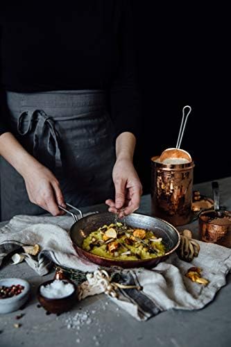 Sertodo Copper Skillet Pan | 8 inch Diameter | Patented Stainless Steel Handle System | Naturally Non-Stick Tin Lining