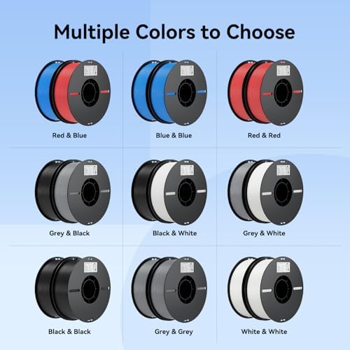 Creality Ender 3 V3 SE 3D Printer Bundle with PLA Filament 4 Packs（Black+White+Red+Blue）
